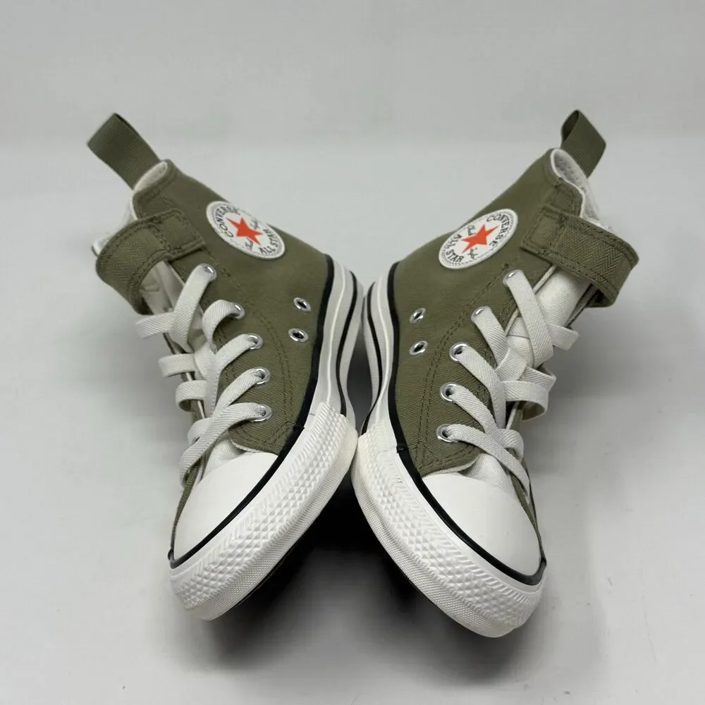 Converse Chuck Taylor All Star High Shoes Kids Size 1 Olive Green Easy On